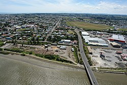 Main Whanganui River Bridge View from Helicopter - panoramio